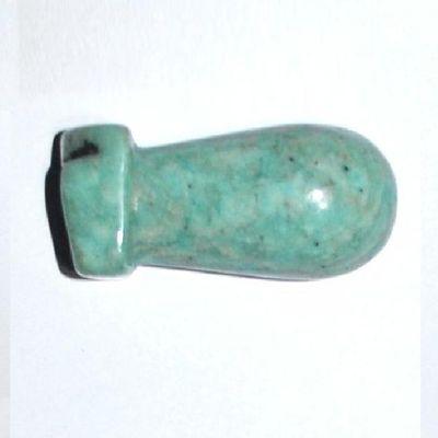 Scu 013a perle prehistorique phallus amazonite 26gr 45x20 phallique amulette loisirs creatifs