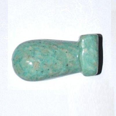 Scu 013c perle prehistorique phallus amazonite 26gr 45x20 phallique amulette loisirs creatifs
