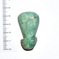 Scu 014d perle prehistorique phallus amazonite 24gr 40x25 phallique amulette loisirs creatifs