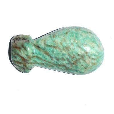 Scu 015c perle prehistorique phallus amazonite 20gr 45x20 phallique amulette loisirs creatifs