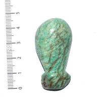 Scu 015d perle prehistorique phallus amazonite 20gr 45x20 phallique amulette loisirs creatifs