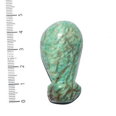 Scu 015b perle prehistorique phallus amazonite 20gr 45x20 phallique amulette loisirs creatifs