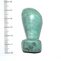 Scu 017b perle prehistorique phallus amazonite 28gr 55x22 phallique amulette porte bonheur