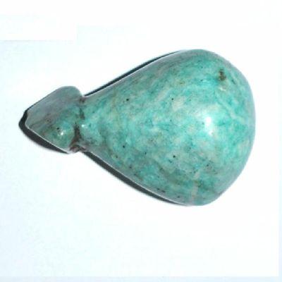 Scu 019c perle prehistorique phallus amazonite 29gr 45x30 phallique amulette porte bonheur