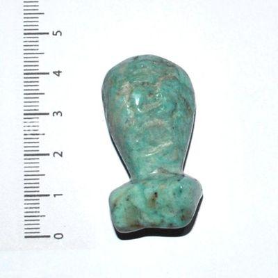 Scu 020b perle prehistorique phallus amazonite 22gr 40x20 phallique amulette porte bonheur