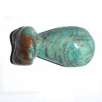 Scu 020c perle prehistorique phallus amazonite 22gr 40x20 phallique amulette porte bonheur