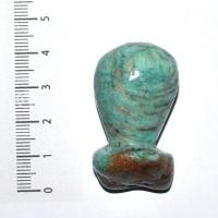 Scu 020d perle prehistorique phallus amazonite 22gr 40x20 phallique amulette porte bonheur