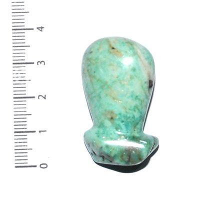 Scu 021b perle prehistorique phallus amazonite 17gr 38x22 phallique amulette porte bonheur