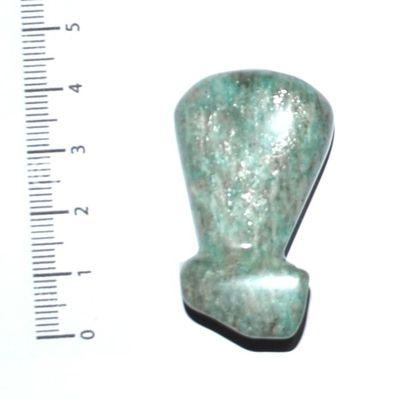 Scu 022b perle prehistorique phallus amazonite 19gr 40x25 phallique amulette porte bonheur