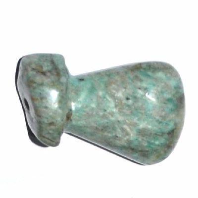 Scu 022c perle prehistorique phallus amazonite 19gr 40x25 phallique amulette porte bonheur