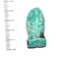 Scu 023b perle prehistorique phallus amazonite 20gr 40x20 phallique amulette loisirs creatifs