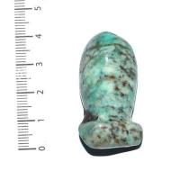Scu 023d perle prehistorique phallus amazonite 20gr 40x20 phallique amulette loisirs creatifs