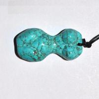 Scu 027b pendentif venue turquoise 17gr 45x20x15 prehistorique neolithique paleolithique