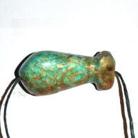 Scu 034d pendentif phallus perle amazonite 40gr 55x25mm prehistorique neolitique gaulois celte