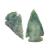 Slx 034d lot de 2 pointes de fleches prehistoriques jaspe vert 35x20mm