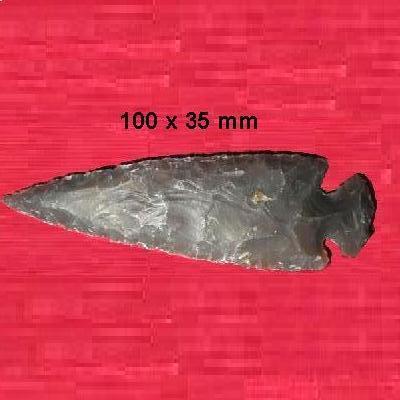 Slx 10030c pointe de fleche sagaie harpon 100x30mm silex prehistorique achat vente