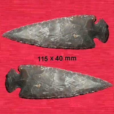 Slx 11540a pointe de fleche sagaie harpon 115x40mm silex prehistorique achat vente