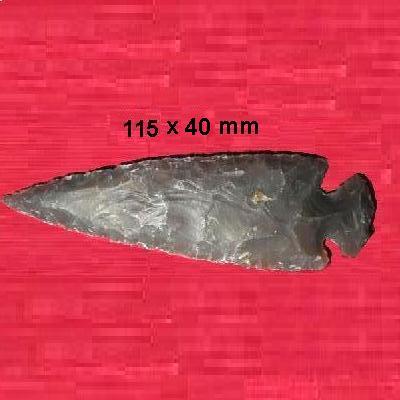 Slx 11540c pointe de fleche sagaie harpon 115x40mm silex prehistorique achat vente