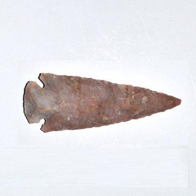 Slx 9035d pointe de fleche prehistorique 90x35 mm en silex taille neolithique