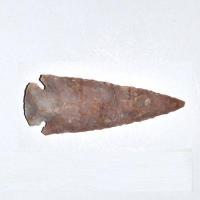 Slx 9035d pointe de fleche prehistorique 90x35 mm en silex taille neolithique