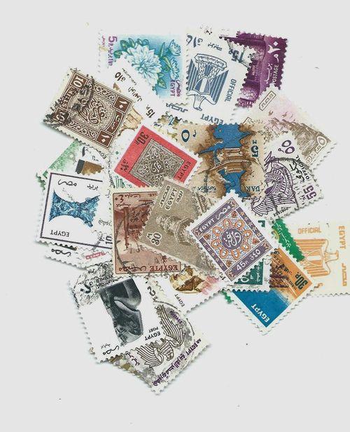 Tp 1001b lot de 50 timbres postes egypte obliteres