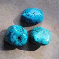 Tqp 032a lot 3xturquoise 57gr pierres brute polies achat vente