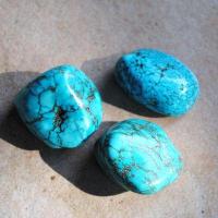 Tqp 032b lot 3xturquoise 57gr pierres brute polies achat vente