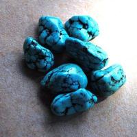 Tqp 045d lot 7xturquoise 68gr pierres brute polies achat vente